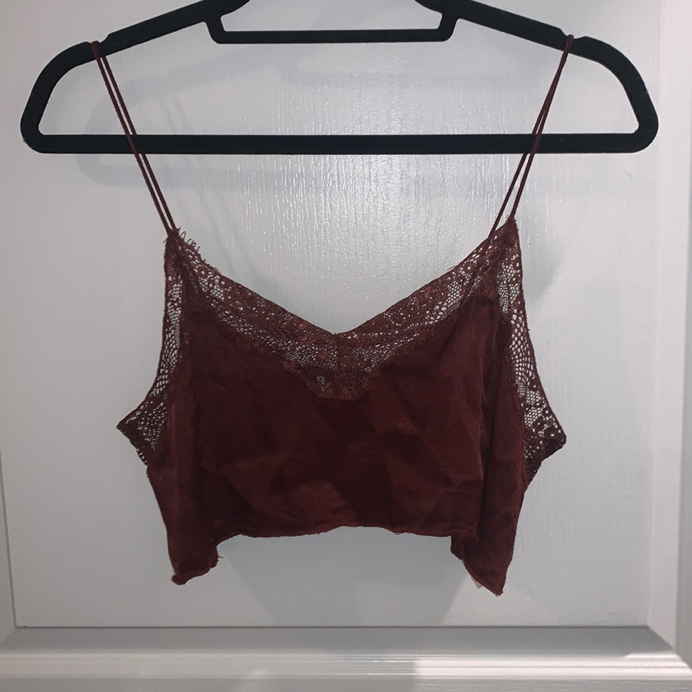 Free People Cropped Tank - XS - Rust Color